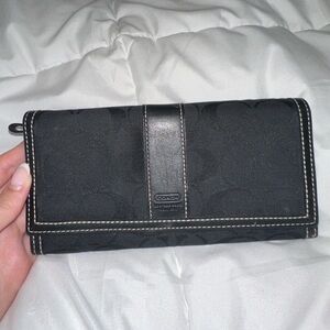 Large Black Coach Wallet
